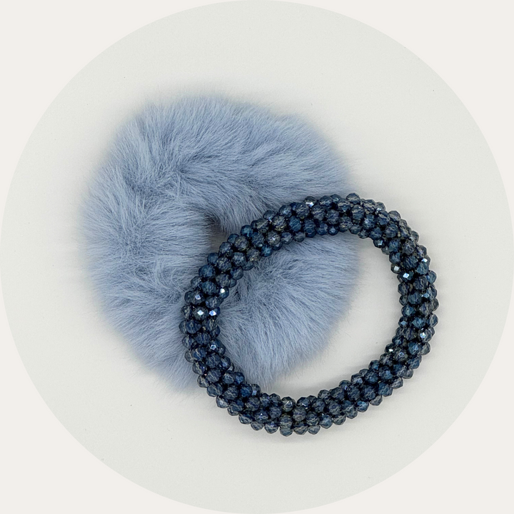 SILKY SKY Scrunchie Set