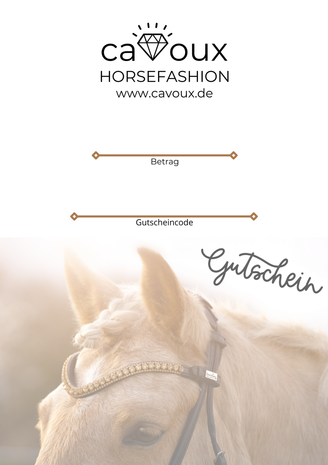 Geschenkgutschein von Cavoux Horsefashion.